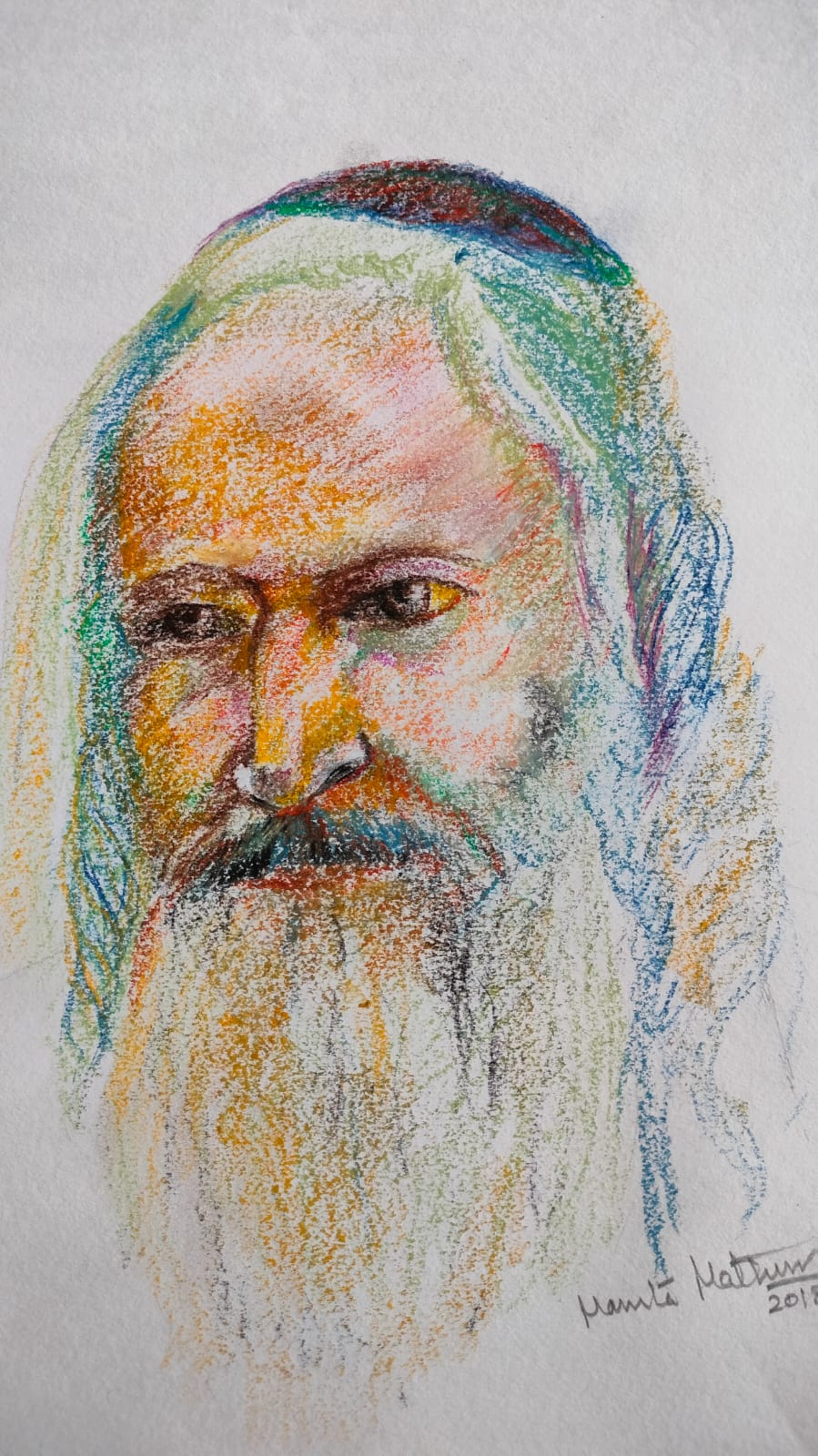 11" x 15" Oil pastel